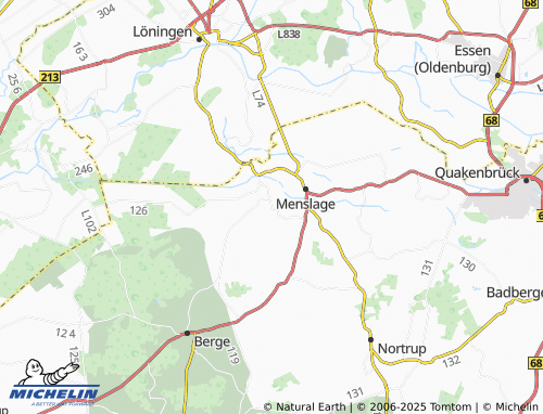 MICHELIN Hahlen map - ViaMichelin
