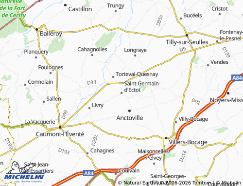 MICHELIN Saint-Germain-d'Ectot map - ViaMichelin