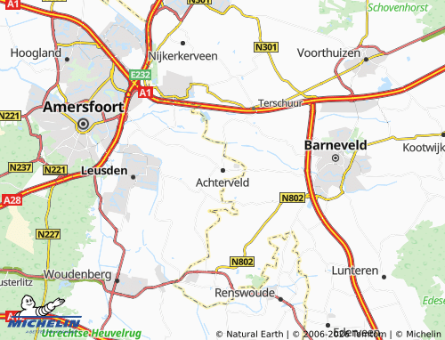 Carte MICHELIN Achterveld - ViaMichelin