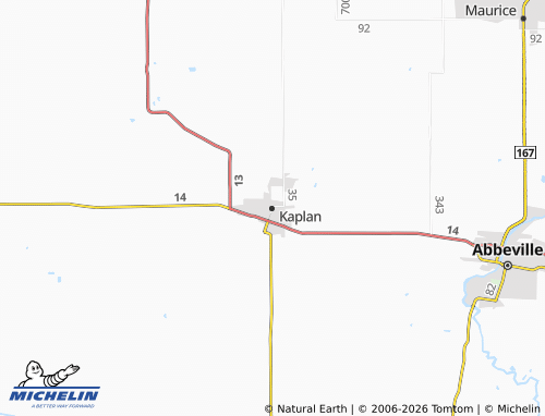 Mapa MICHELIN Kaplan - ViaMichelin