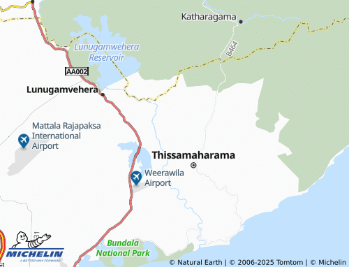 MICHELIN Sandungama map - ViaMichelin