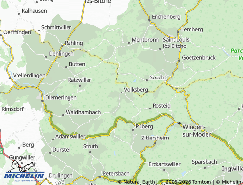 Mapa MICHELIN Volksberg - ViaMichelin