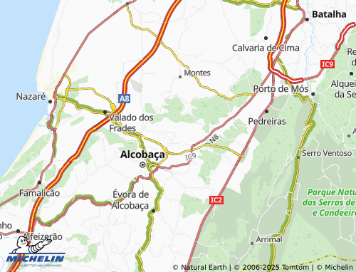 Carte MICHELIN Outeiro de Luzia - ViaMichelin