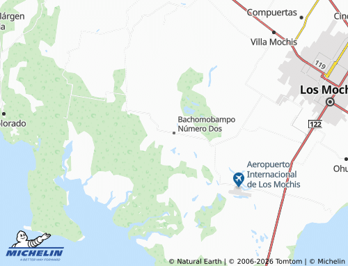 Mapa MICHELIN Bachomobampo Número Dos - ViaMichelin