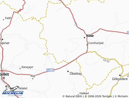MICHELIN Akbaba map - ViaMichelin