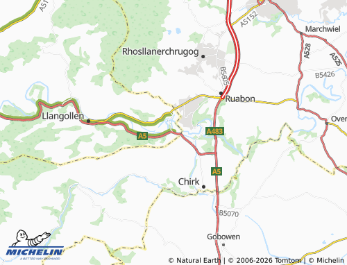 Mappa MICHELIN Froncysyllte - ViaMichelin