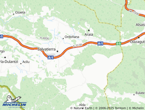Carte MICHELIN Munain - ViaMichelin