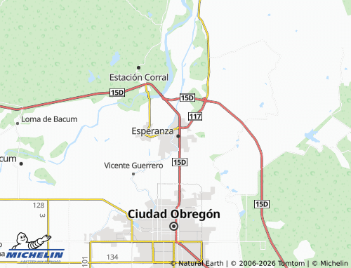Mapa MICHELIN Pueblo Nuevo - ViaMichelin