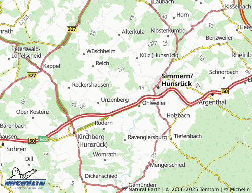MICHELIN-Landkarte Nannhausen - ViaMichelin