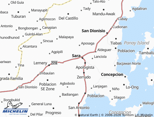 MICHELIN Aspera map - ViaMichelin