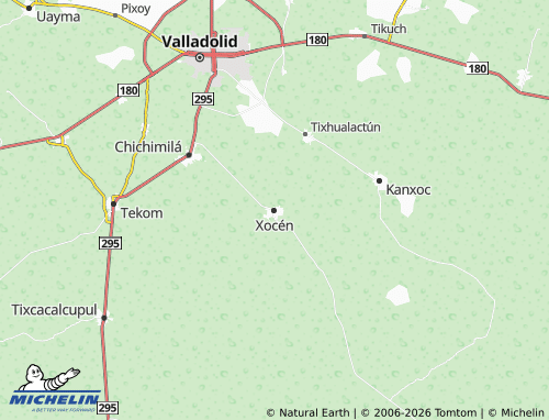 Mappa MICHELIN Xocén - ViaMichelin