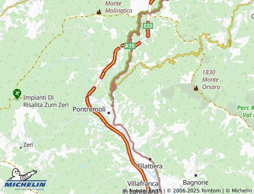 Mapa MICHELIN Arzengio - ViaMichelin
