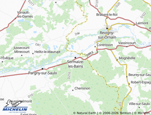 Mapa MICHELIN Sermaize-les-Bains - ViaMichelin