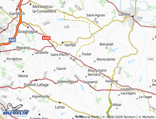 MICHELIN Nagasse map - ViaMichelin