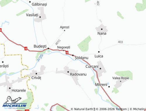 MICHELIN Șoldanu map - ViaMichelin