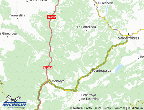 Mappa MICHELIN Ráfales - ViaMichelin