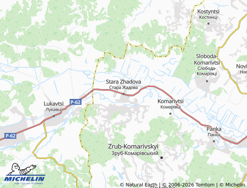 Mappa MICHELIN Stara Zhadova - ViaMichelin