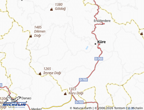 MICHELIN Çatak map - ViaMichelin