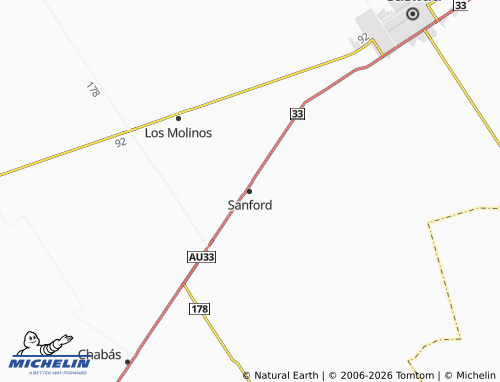 Mapa MICHELIN Sanford - ViaMichelin