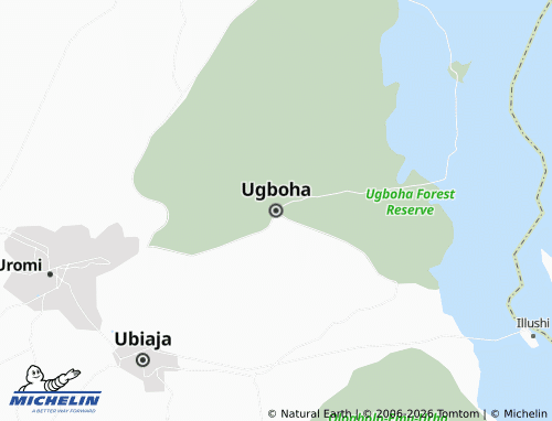 Mapa MICHELIN Ugboha - ViaMichelin