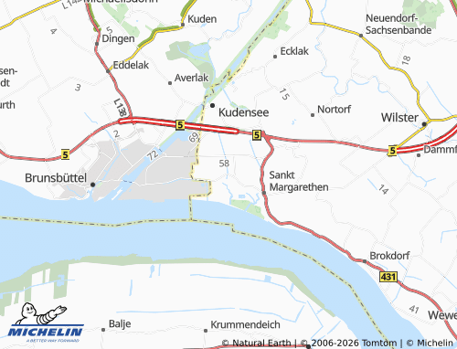 MICHELIN Büttel map - ViaMichelin