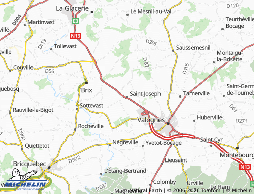 Mapa MICHELIN Saint-Joseph - ViaMichelin