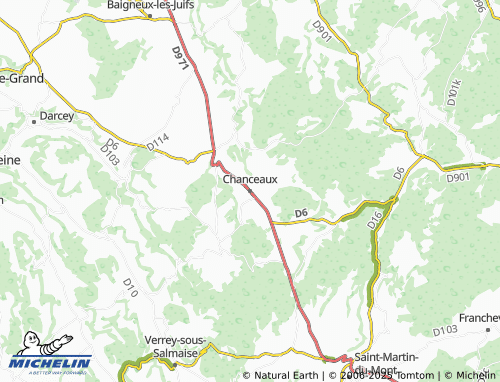 MICHELIN Chanceaux map - ViaMichelin