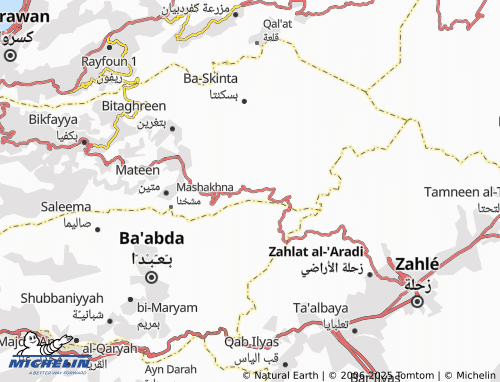 MICHELIN-Landkarte Majdal Tarsheesh - ViaMichelin