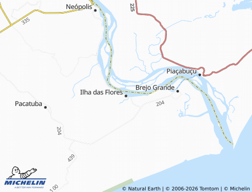 Mapa MICHELIN Ilha das Flores - ViaMichelin