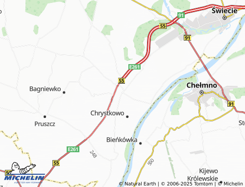 MICHELIN Gruczno map - ViaMichelin
