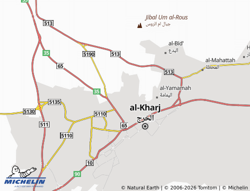 MICHELIN-Landkarte al-Hureeda - ViaMichelin