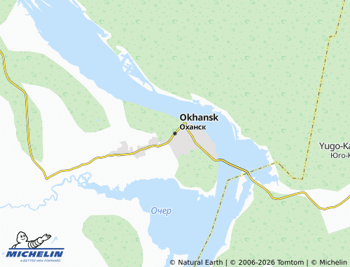 MICHELIN-Landkarte Okhansk - ViaMichelin