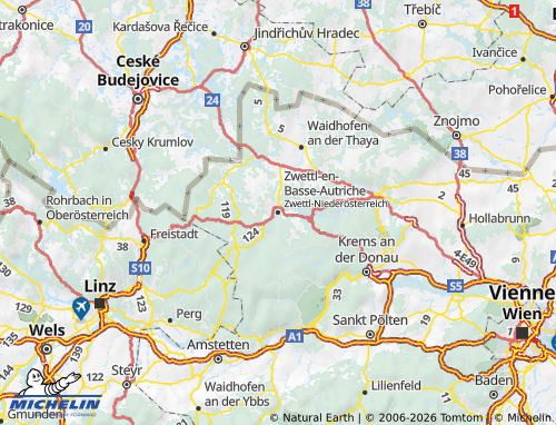 Mapa MICHELIN Zwettl - ViaMichelin