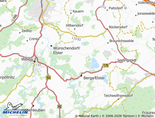 Carte MICHELIN Wernsdorf - ViaMichelin