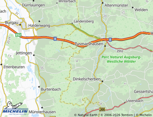 MICHELIN Gabelbachergreut map - ViaMichelin