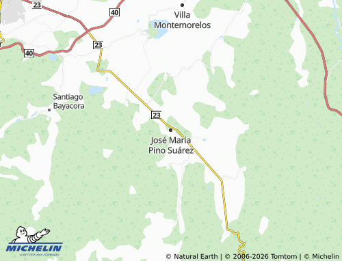 MICHELIN José María Pino Suárez map - ViaMichelin