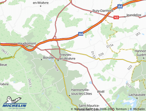MICHELIN Riaville map - ViaMichelin