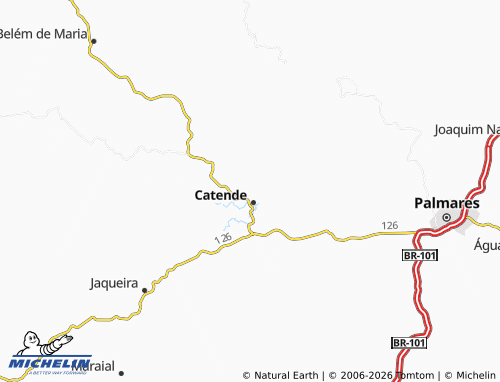 Carte MICHELIN Pedras - ViaMichelin