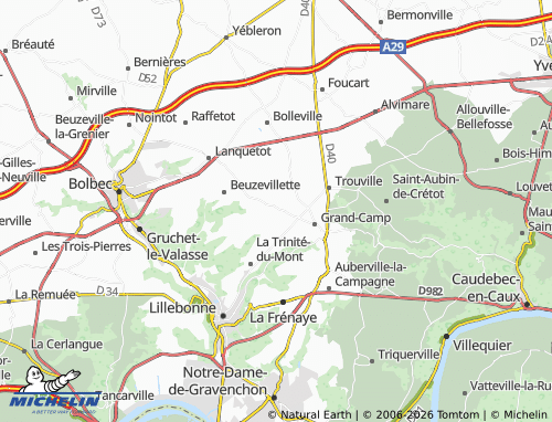 MICHELIN Lintot map - ViaMichelin
