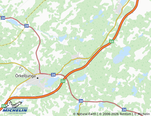 Carte MICHELIN Åsljunga - ViaMichelin