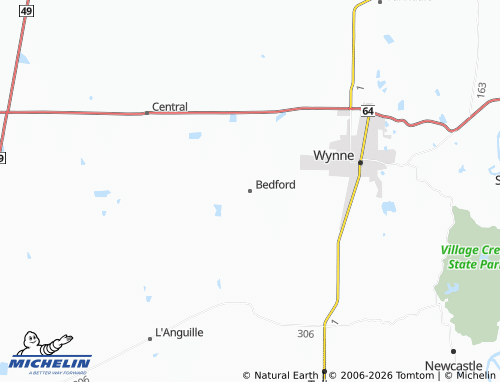 Kaart MICHELIN Bedford - ViaMichelin