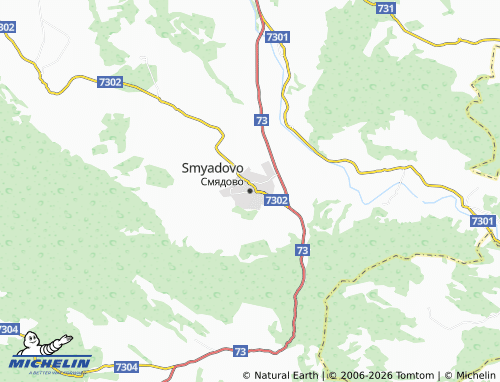 Mapa MICHELIN Smyadovo - ViaMichelin