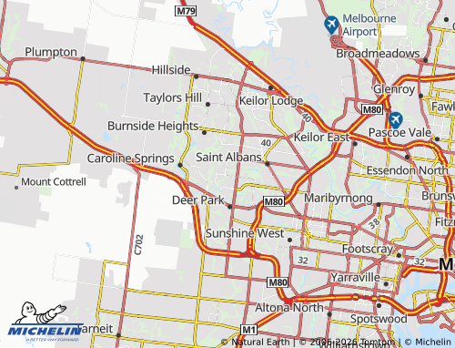Kaart MICHELIN Albanvale - ViaMichelin