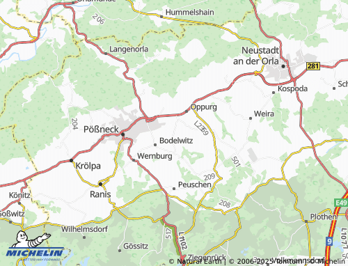 MICHELIN-Landkarte Döbritz - ViaMichelin