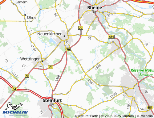 MICHELIN Sankt Arnold map - ViaMichelin
