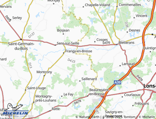 Carte MICHELIN Milieu de Charnay - ViaMichelin