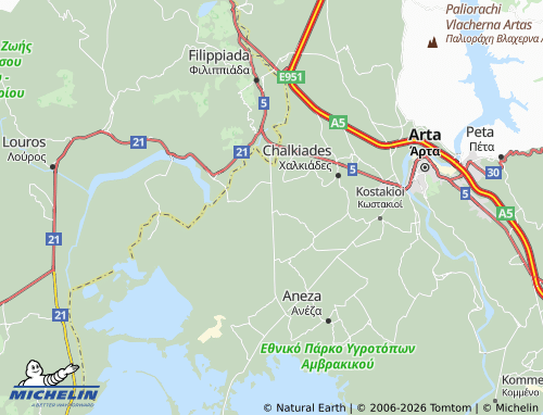Carte MICHELIN Kakovatos - ViaMichelin