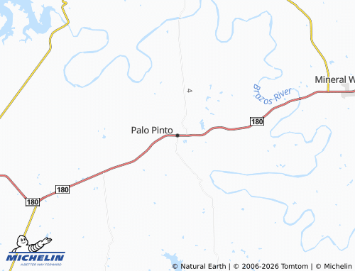 Carte MICHELIN Palo Pinto - ViaMichelin