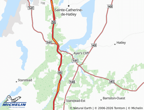 Mappa MICHELIN Ayer's Cliff - ViaMichelin