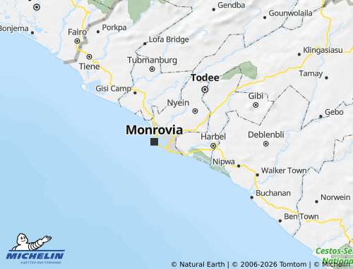 Mapa MICHELIN Commonwealth 1 - ViaMichelin